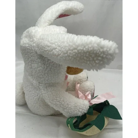 Winnie the Pooh 21" Plush White Easter Bunny & Basket Walt Disney Stuffed Animal - Picture 5 of 15